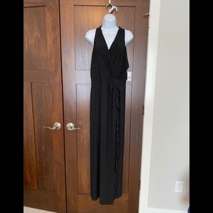 Nine West NWT Evening Gown, BLACK, Full Length Dress, Size 12
